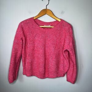Anthropologie Pink Crew Neck Sweater